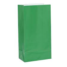 Saldumu-dāvanu maisiņi, zaļi papīra (12 gab)